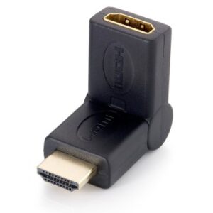 ADAPTADOR HDMI EQUIP MACHO - HDMI HEMBRA PIVOTANTE 45º 118911