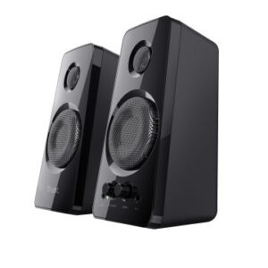 ALTAVOCES 2.0 TRUST 2.0 TYTAN 18W RMS 36W MAX AUTOALIMENTADO USB CONEXION FRONTAL AURICULARES NEGRO