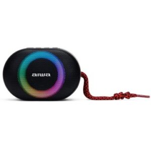 ALTAVOZ BLUETOOTH PORTABLE AIWA BST-330 RED BT 5.0 TWS MICRO INTEGRADO 10W RMS HYPERBASS IPX6 ILUMIN