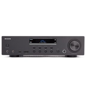 AMPLIFICADOR BLUETOOTH AIWA AMU-120BT NEGRO ESTEREO DE 120W RMS 7 ENTRADAS ANALOGICAS PHONO Y BT 5.