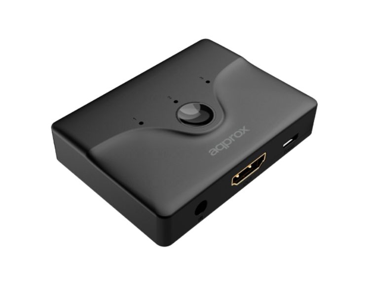 HDMI SWITCH 3 PUERTOS 4K + CONTROL REMOTO APPROX