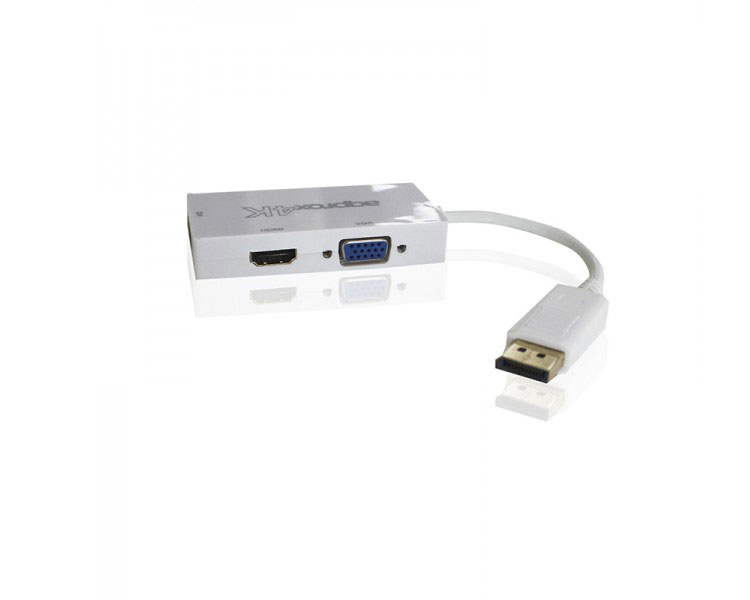 ADAPTADOR DISPLAYPORT A HDMI/VGA/DVI 4K APPROX