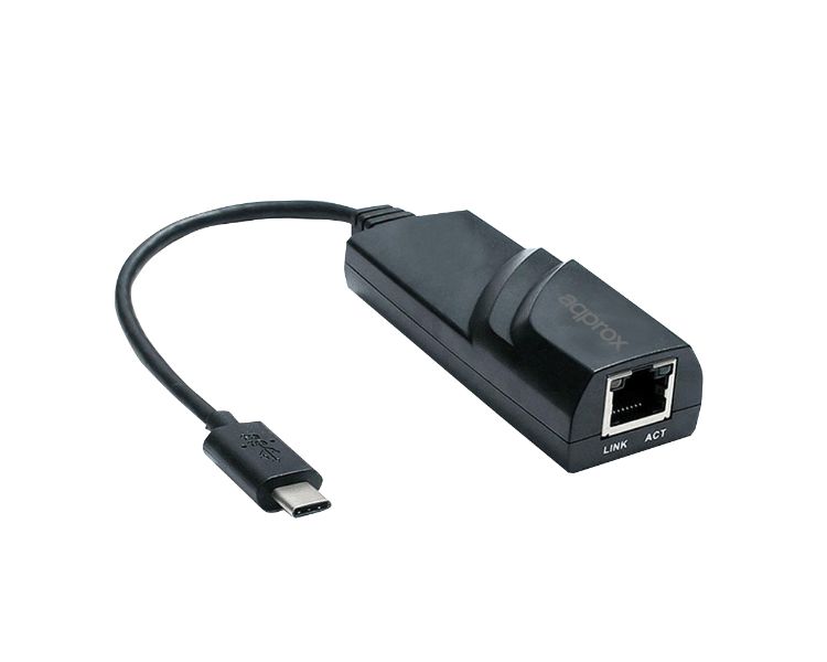 ADAPTADOR TYPE-C A ETHERNET GIGABIT 10/100/1000 APPROX