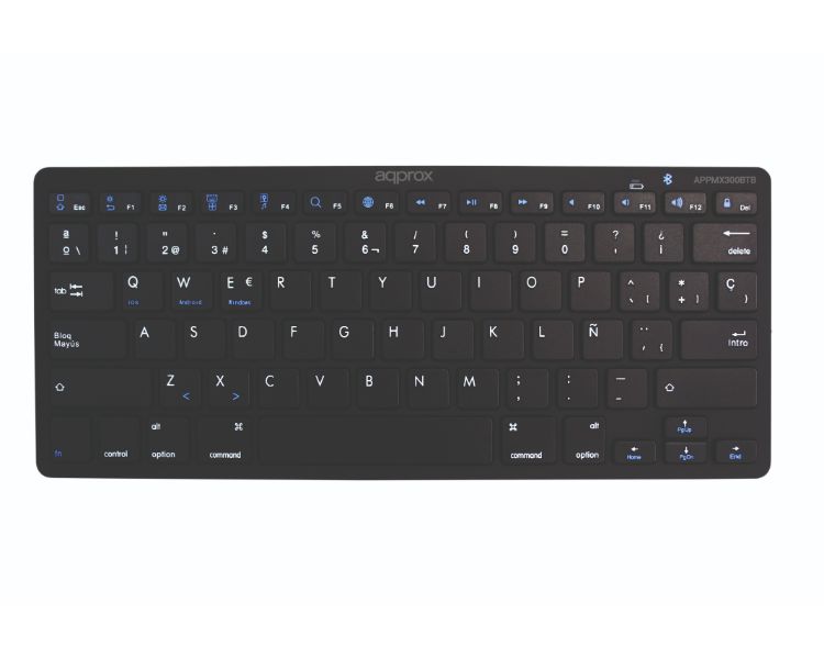 TECLADO UNIVERSAL BLUETOOTH MX300 NEGRO APPROX