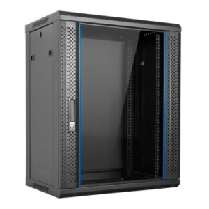 ARMARIO MURAL 19" AITEN DATA 15U AI6615S 600 x 600 x 769 2L COLOR NEGRO PUERTA DE CRISTAL TEMPLADO