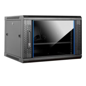 ARMARIO MURAL 19" AITEN DATA 9U AI6609 600 x 600 x 520 2L COLOR NEGRO PUERTA DE CRISTAL TEMPLADO INC