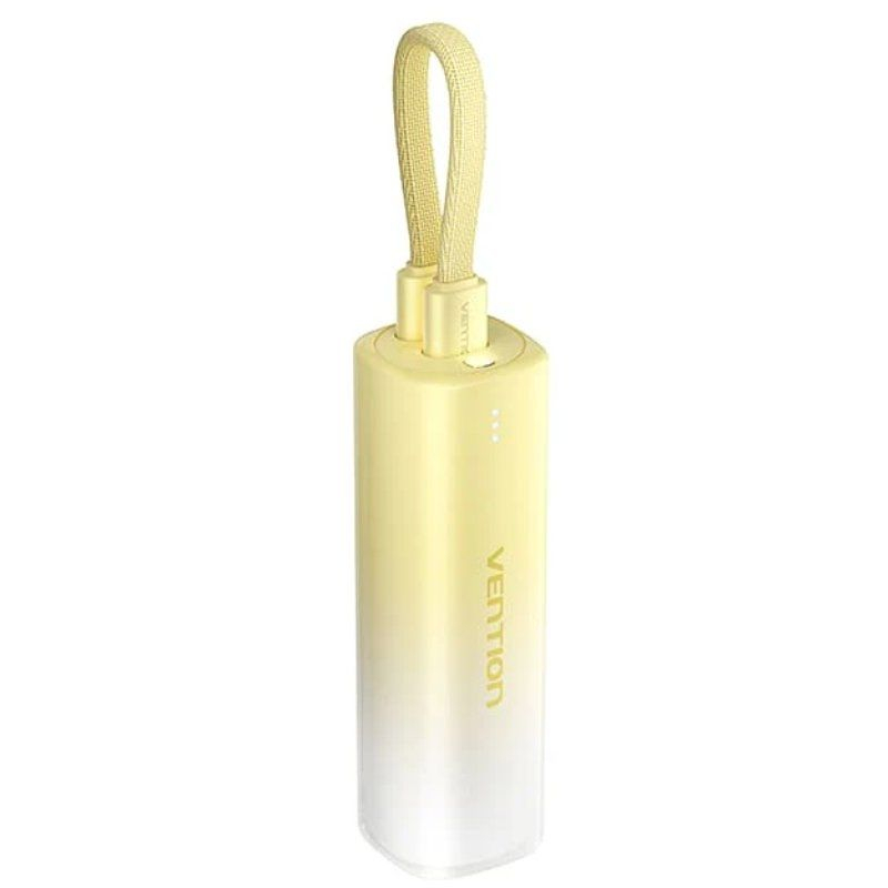 POWER BANK 5000mAh 20W WIRELESS AMARILLO VENTION