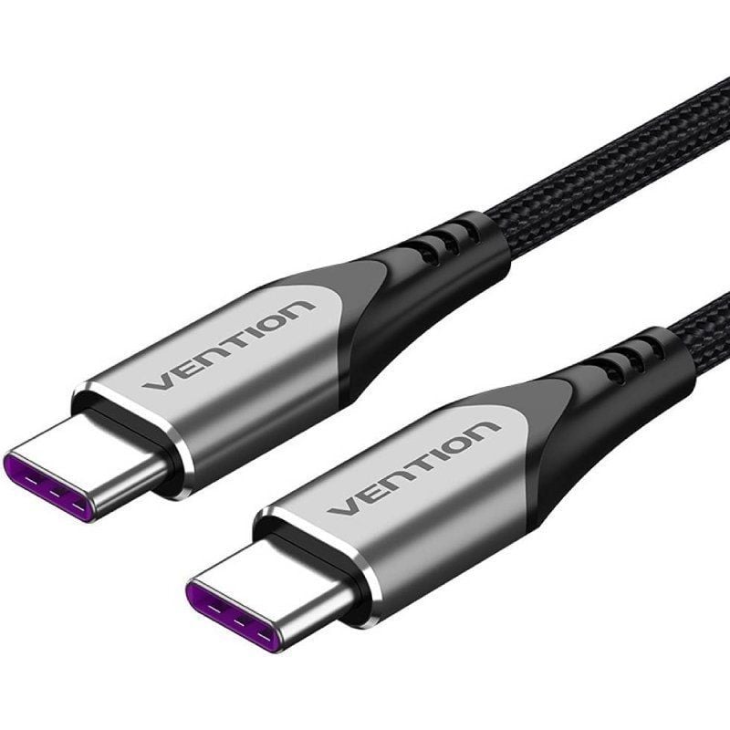 CABLE USB-C A USB-C 2.0 5A 100W 2 M GRIS VENTION