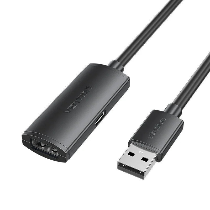 CABLE ALARGADOR USB 2.0 M/H 5 M NEGRO VENTION