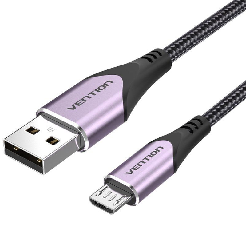 CABLE USB 2.0 A MICRO USB M-M 2 M PURPURA VENTION