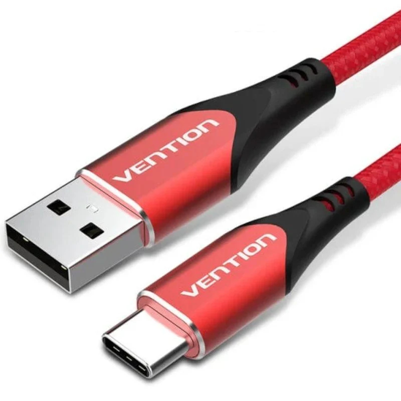 CABLE USB-A A USB-C M-M 2 M ROJO VENTION