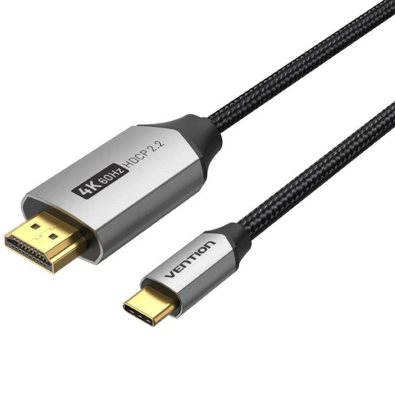 CONVERSOR USB-C A HDMI/M 4K 1 M NEGRO VENTION