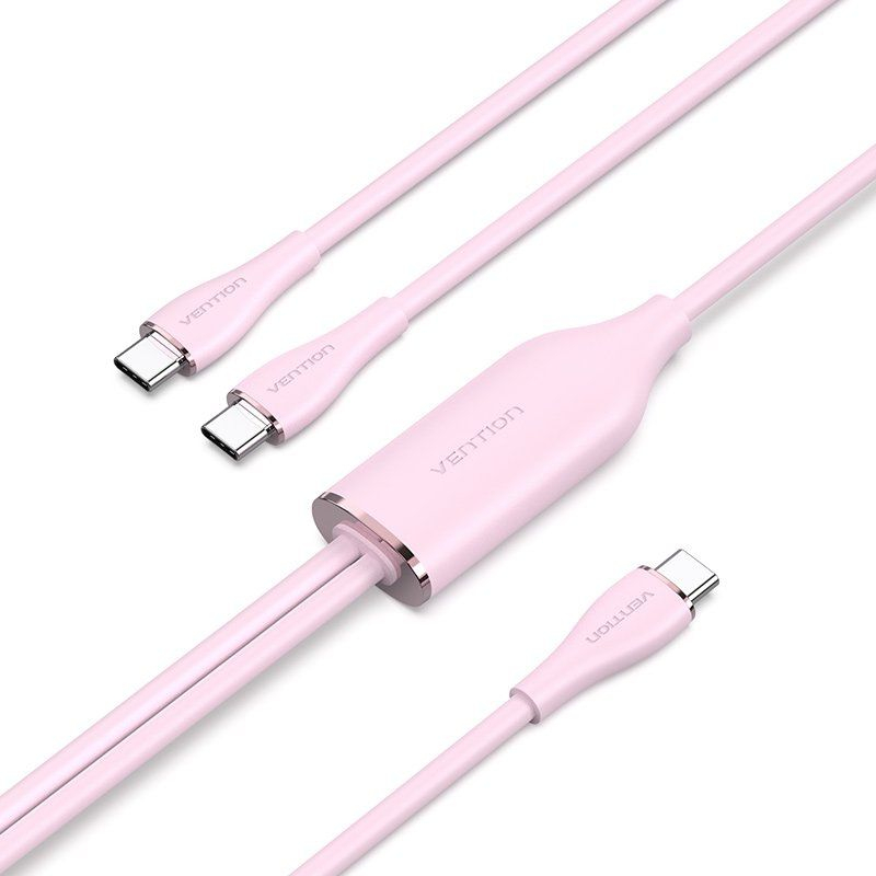 CABLE USB-C/M A 2xUSB-C/M 1.5 M ROSA VENTION