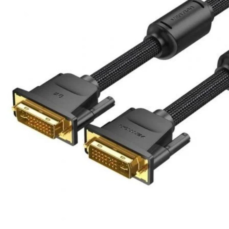 CONECTOR TRENZADO DVI-D/M A DVI-D/M 3 M NEGRO VENTION