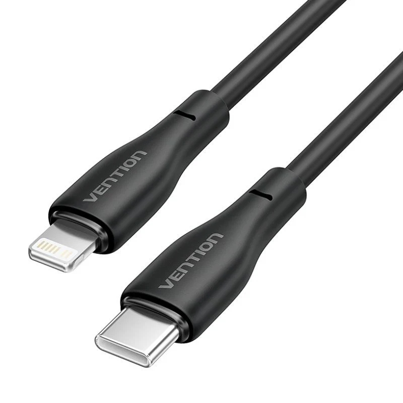 CABLE USB-C A LIGHTNING 1 M NEGRO VENTION