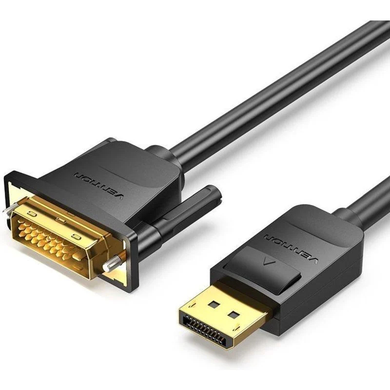 CONVERSOR DISPLAYPORT/M A DVI/M 1.5 M NEGRO VENTION