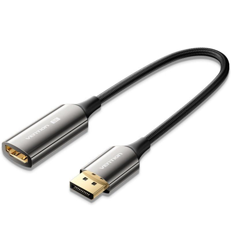CONVERSOR DISPLAYPORT/M A HDMI/H 0.25 M 8K NEGRO VENTION