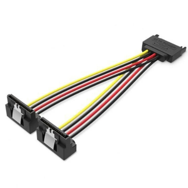 CABLE ALIMENTACION SATA/M A 2xSATA/H 0,15 M NEGRO VENTION