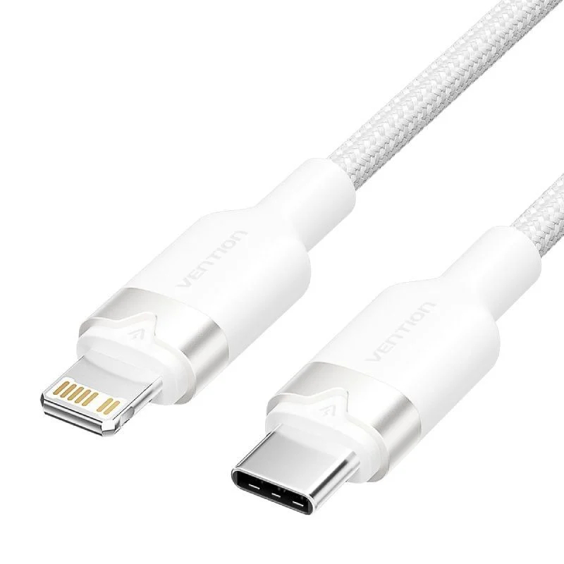 CABLE 2.0 USB-C A LIGHTNING 1 M BLANCO VENTION