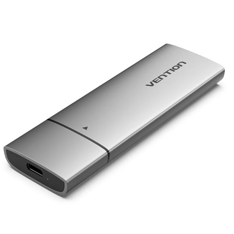 CAJA EXTERNA SSD M.2 NVMe USB 3.1 GEN2 SIN TORNILLOS GRIS VENTION
