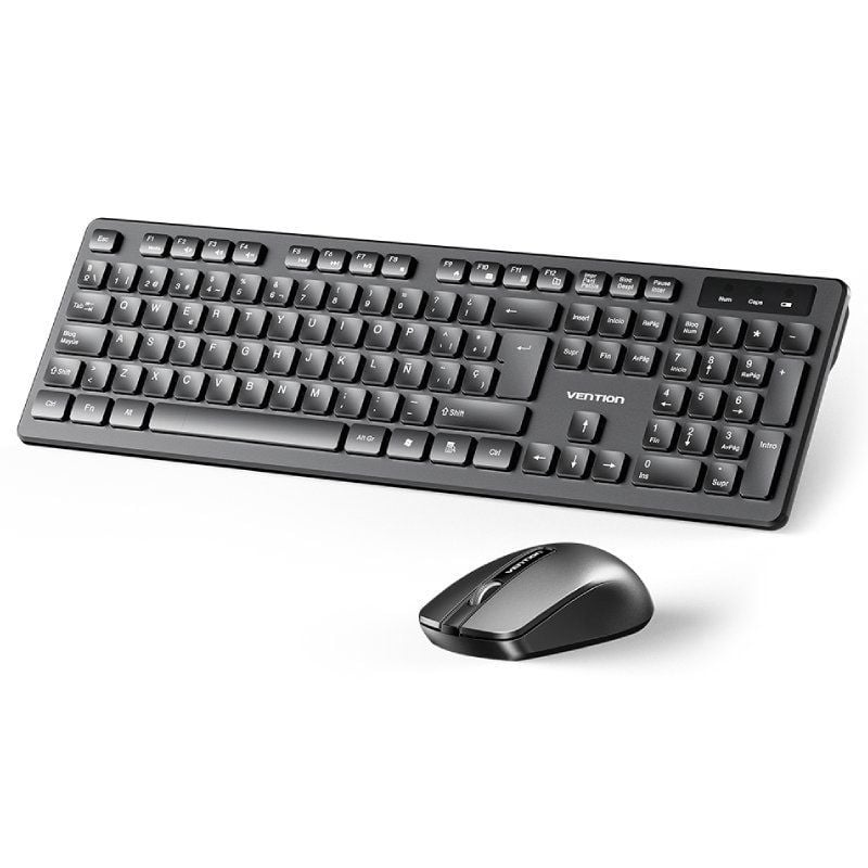 TECLADO + RATON WIRELESS KTDB0-ES NEGRO VENTION