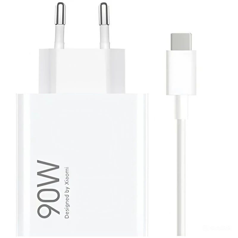 CARGADOR PARED 90W USB-A + CABLE TYPE-C BLANCO  XIAOMI