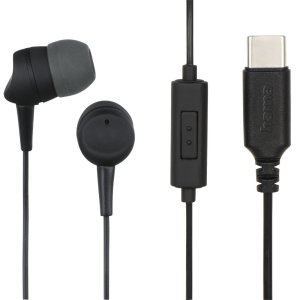 AURICULAR INTRAUDITIVO USB-C HAMA SEA II MICROFONO CABLE 1.2m COLOR NEGRO