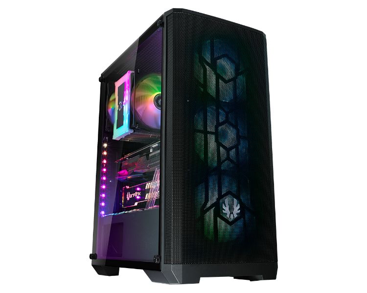 CAJA SEMITORRE ATX NOVA MESH SE TG 4A-RGB NEGRO BITFENIX