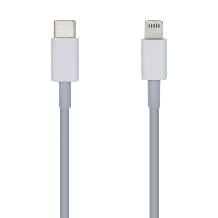 CABLE USB 2.0 USB-CM A LIGHTNING 2A BLANCO 2.0M AISENS A102-0443