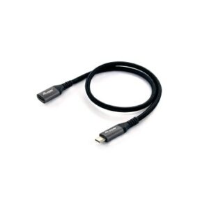CABLE ALARGO USB-C MACHO USB-C HEMBRA USB 3.2 GEN 2 0,5M TRANSFERENCIA 10G 4K/ CARCASA ALUMINIO