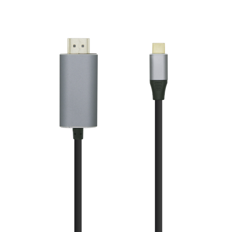 CABLE CONVERSOR USB-C MACHO A HDMI 4K 60HZ MACHO NEGRO 1.8M AISENS A109-0393