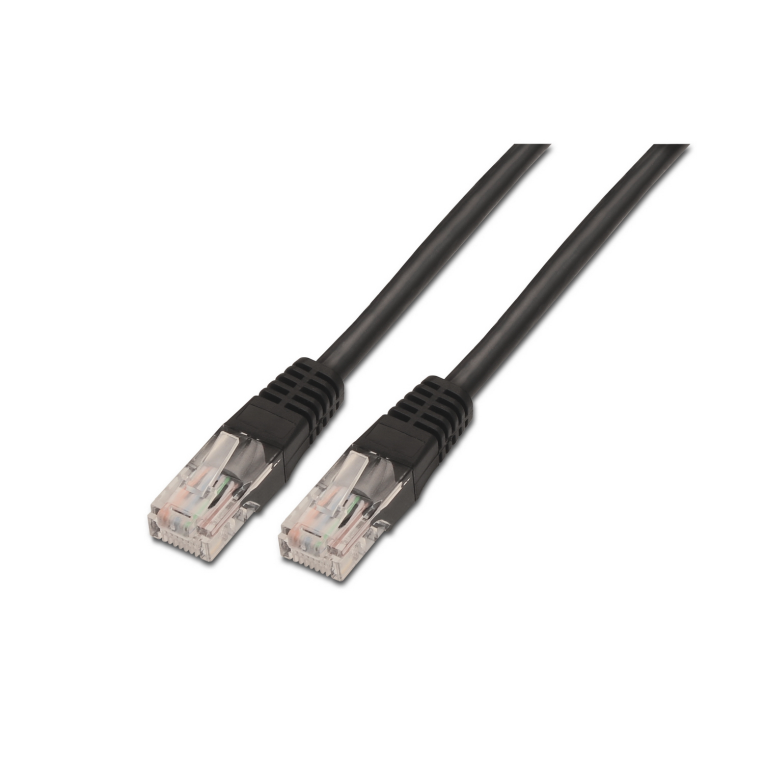 CABLE RED LATIGUILLO RJ45 CAT.6 UTP AWG24 NEGRO 3.0M AISENS A135-0260