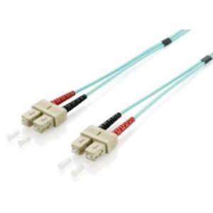 CABLE FIBRA OPTICA OM3 DUPLEX LIBRE HALOGENOS SC/SC 50/125u 1M