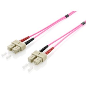CABLE FIBRA OPTICA OM4 MULTIMODO LIBRE HALOGENOS SC/SC 50/125u 1M