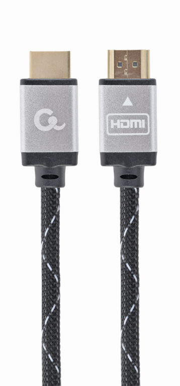 CABLE TRENZADO HDMI 2.0 4K 60HZ GEMBIRD SELECT PLUS SERIES CON ETHERNET 2M NEGRO
