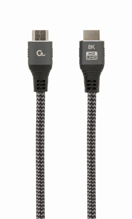 CABLE TRENZADO HDMI 2.1 8K 60HZ GEMBIRD SELECT PLUS SERIES CON ETHERNET 1M NEGRO