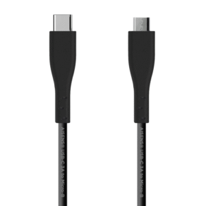 CABLE USB 2.0 USB-C M A MICRO USB B M 1M 3A AISENS NEGRO A107-0349