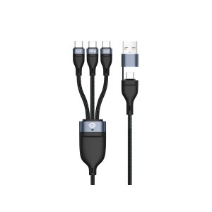 CABLE USB-C MACHO A 3xUSB-C MACHO 100W 1.50m ADAPTADOR A USB-A