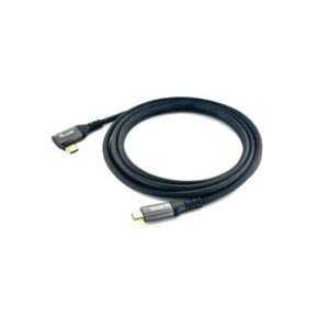 CABLE USB-C MACHO USB-C MACHO ACODADO 90º 1 METRO EQUIP 5A 100W 480mbps