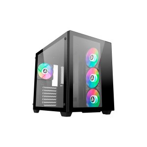CAJA ATX ABYSM GAMING DANUBE SAVA 285 BX203  BLACK ARGB AB128512