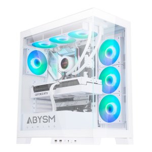 CAJA ATX ABYSM GAMING DANUBE SAVA H500  WHITE ARGB  AB123512
