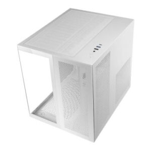 CAJA MICROATX CUBE GAMING MARS GAMING MCNOVAM BLANCA DOBLE PANEL DE CRISTAL TEMPLADO DOBLE CAMARA RE