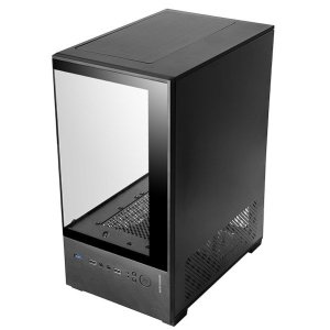 CAJA MICROATX GAMING MARS GAMING MC-SE2 BLACK CRISTAL CONTINUO GPU 290mm 1x3.5 2x2.5