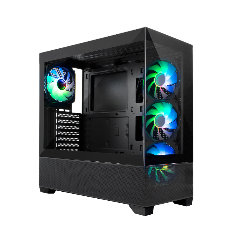 CAJA SEMITORRE ATX GA250 VISION A-RGB NEGRO COOLBOX