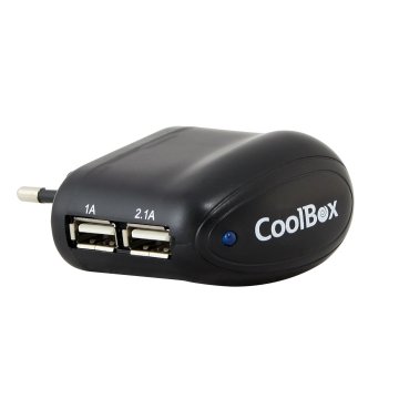 CARGADOR USB COOLBOX 2xUSB 2500mA