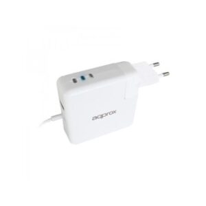 CARGADOR DE PARED ESPECIFICO PARA APPLE APPROX 45/60/85W TYPE L CONEXION ADICIONAL USB 5V 2.1A