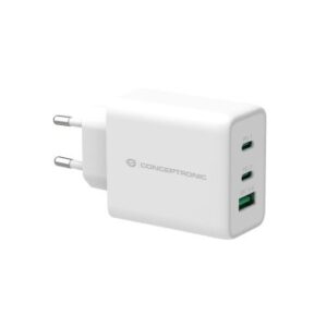 CARGADOR USB-C CONCEPTRONIC 65W ALTHEA QUICK CHARGE 3.0 PD 2xUSB-C 1xUSB-A