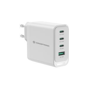 CARGADOR USB-C CONCEPTRONIC 100W ALTHEA QUICK CHARGE 3.0 PD  PPS 3xUSB-C 1xUSB-A