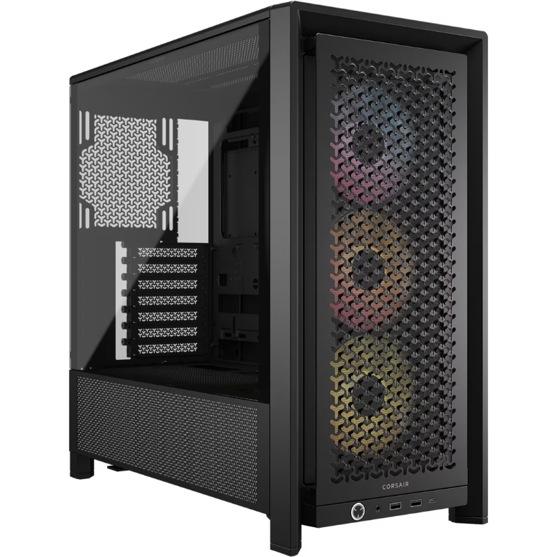 CAJA SEMITORRE ATX FRAME 4000D RS ARGB BLACK CORSAIR