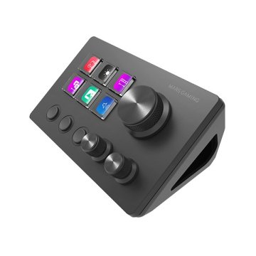 CONTROL DECK SLIM MARS GAMING MSDTWO 6 TECLAS DE ACCESO DIRECTO LCD 3 BOTONES 3 RUEDAS MULTIFUNCIONA